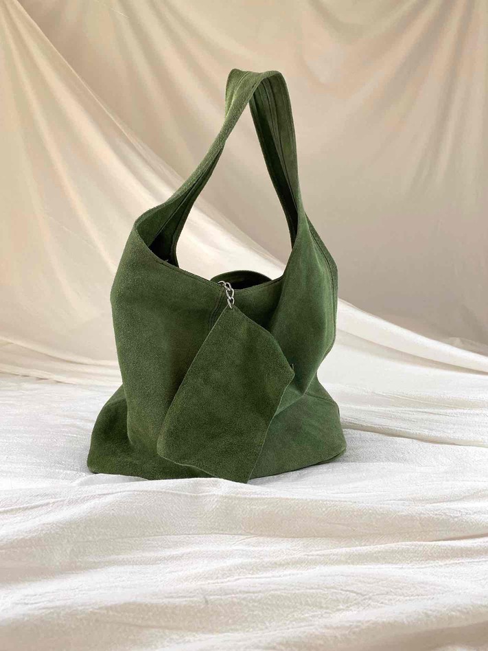 Bolso saco gris oscuro